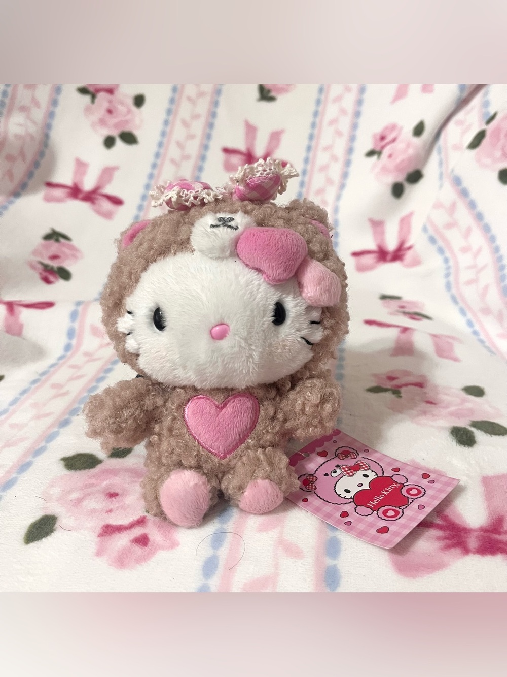 Hello Kitty Loving Teddy Bear (In Love) series plush 6”